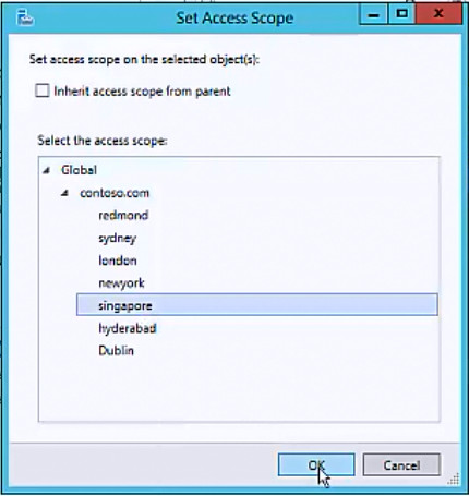 Select the access scope
